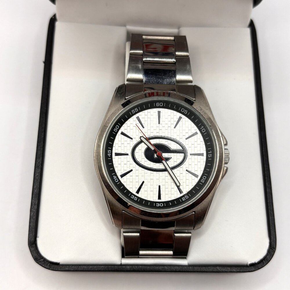 Game Time NFL Green Bay Packers Men's Silver Analog Quartz Watch with Box
